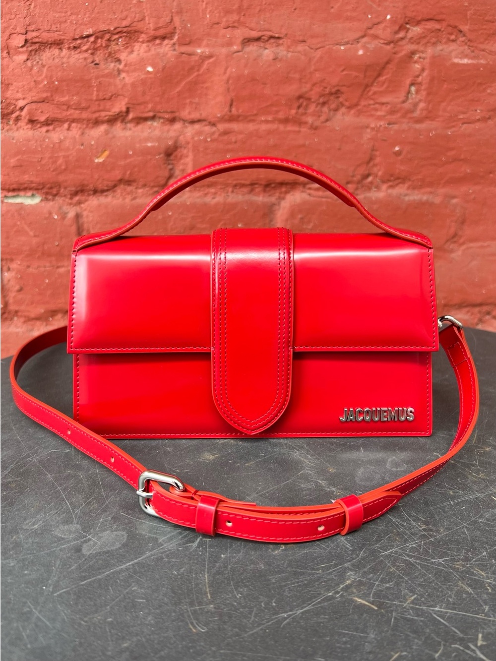 Jacquemus Le Grand Bambino Top Handle Flap Crossbody